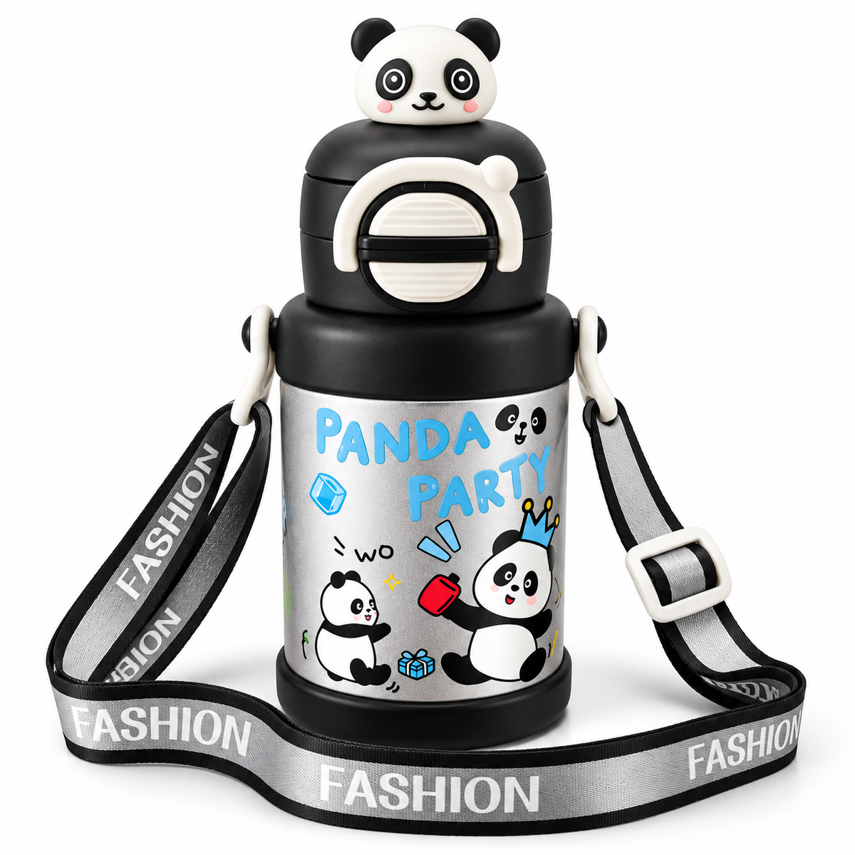 500ml Panda Party Kids Insulated Bottle