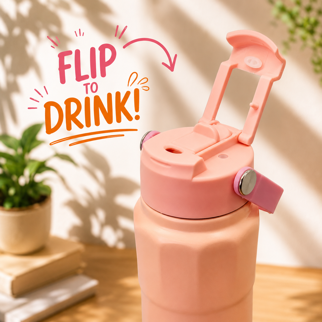 750ml 2-in-1 Insulated Bottle – Pastel Pink