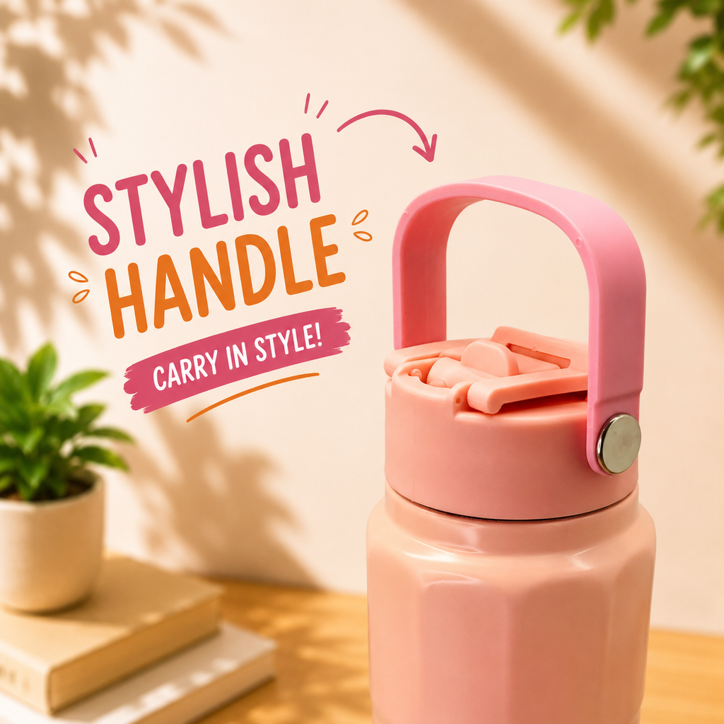 750ml 2-in-1 Insulated Bottle – Pastel Pink