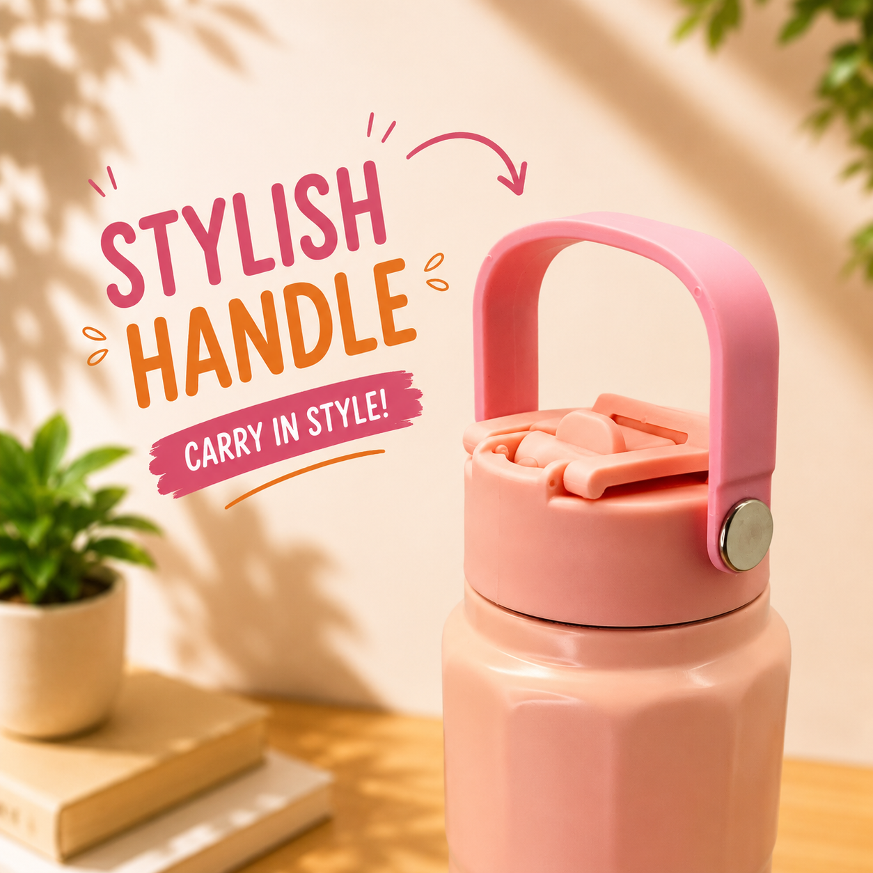 750ml 2-in-1 Insulated Bottle – Pastel Pink