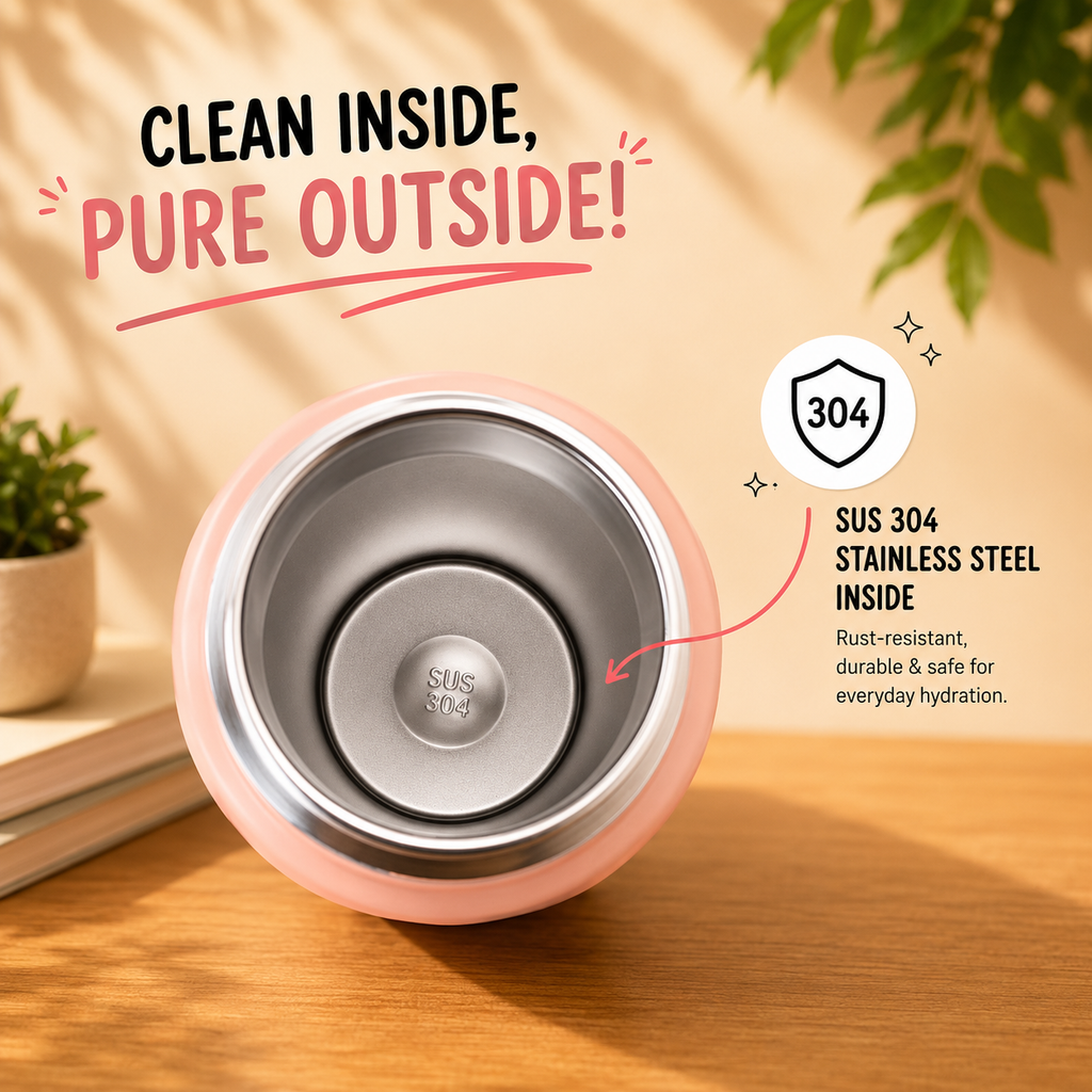 750ml 2-in-1 Insulated Bottle – Pastel Pink