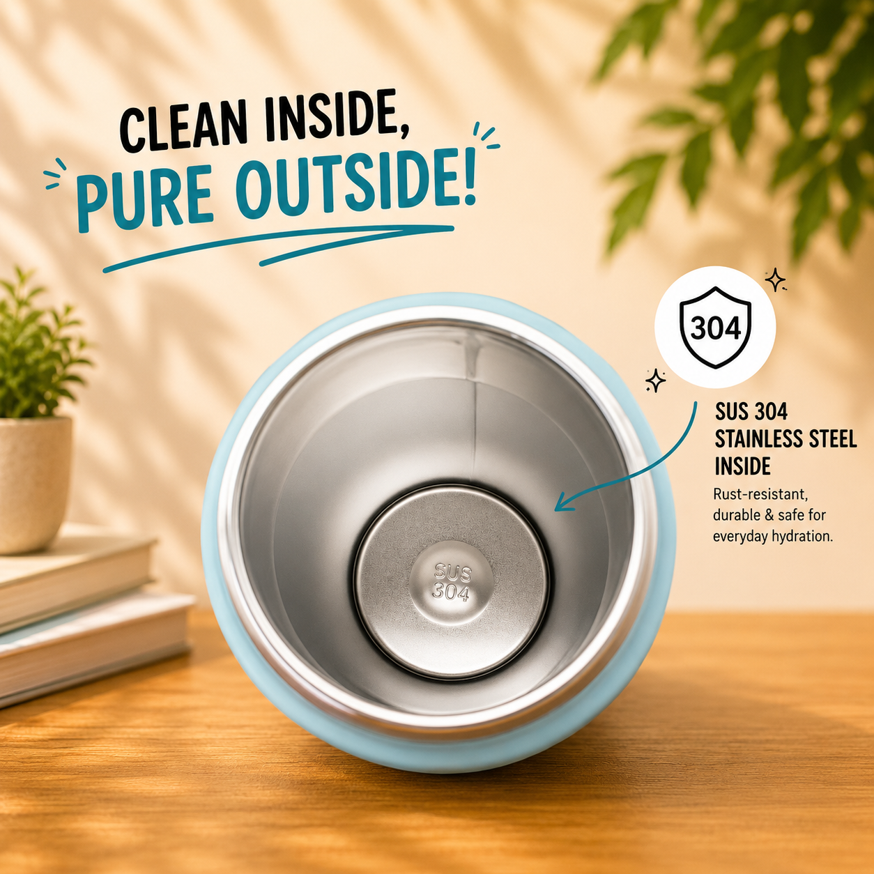 750ml 2-in-1 Insulated Bottle – Pastel Sky