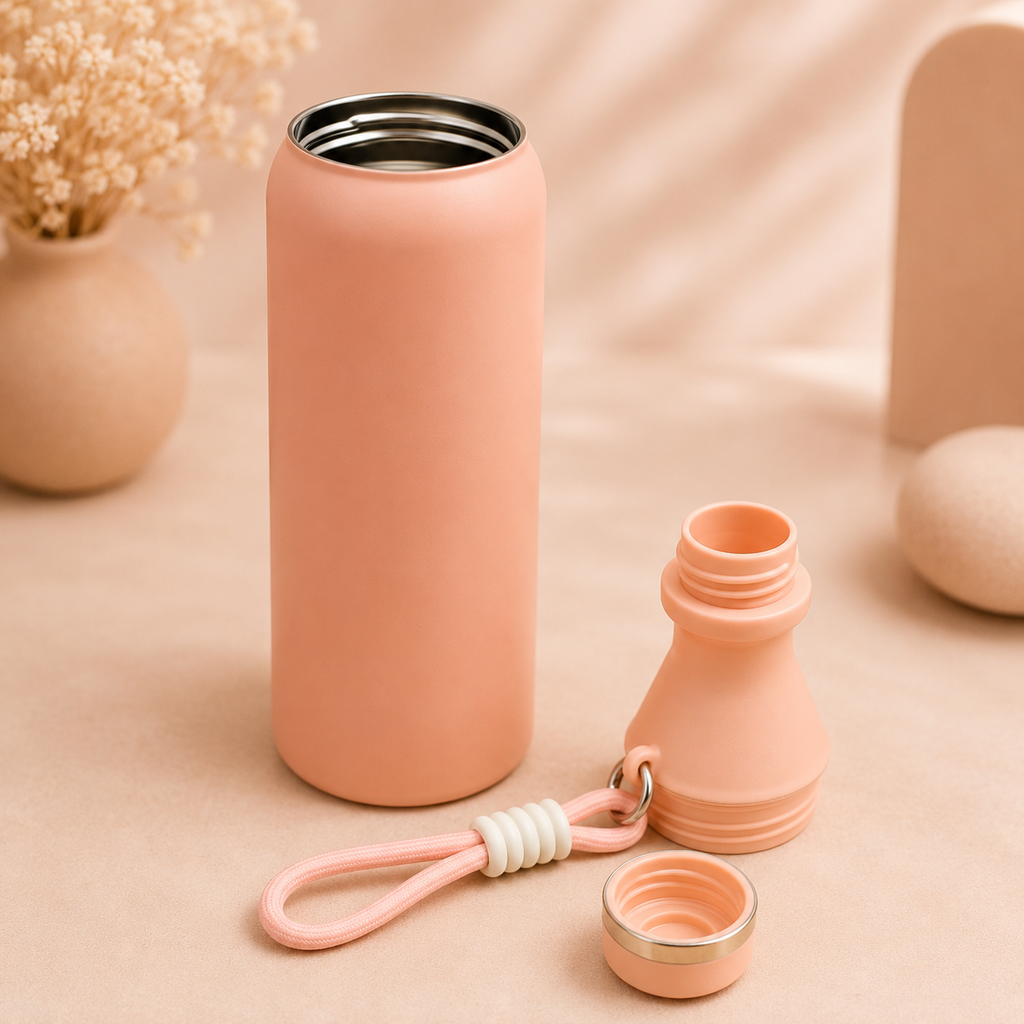 Premium Insulated Bottle – Peach | 530ml