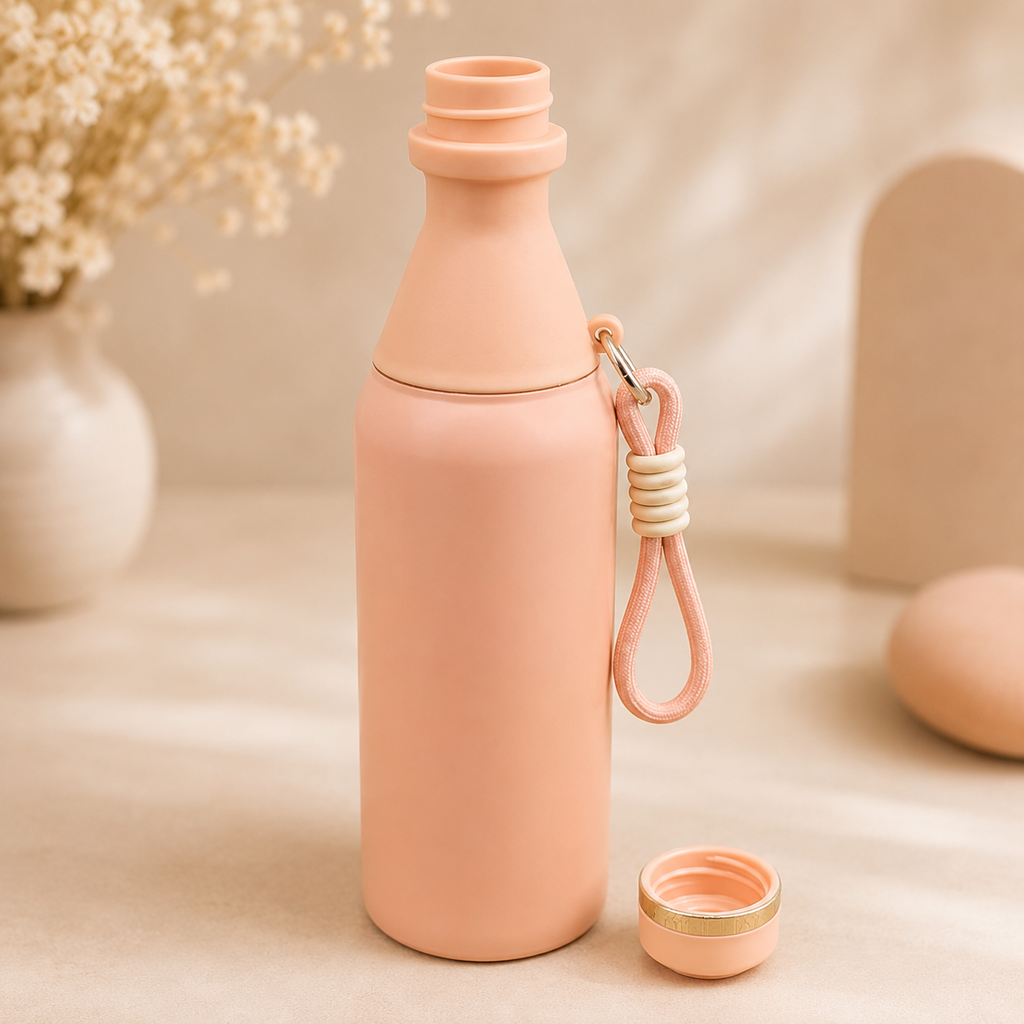 Premium Insulated Bottle – Peach | 530ml