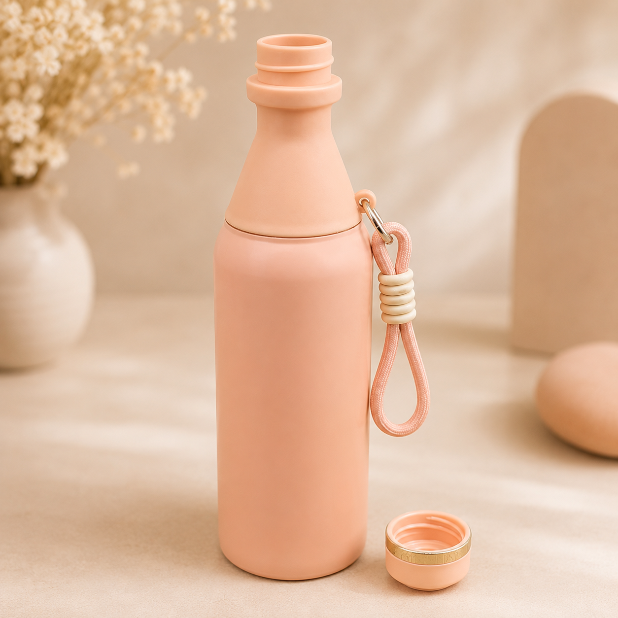 Premium Insulated Bottle – Peach | 530ml