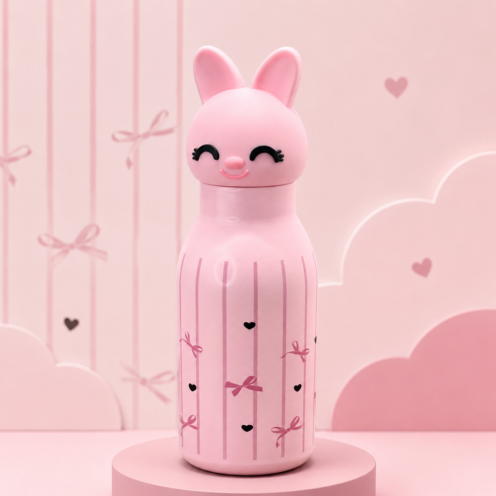 3D Bunny 450ml 2-in-1 Insulated Bottle