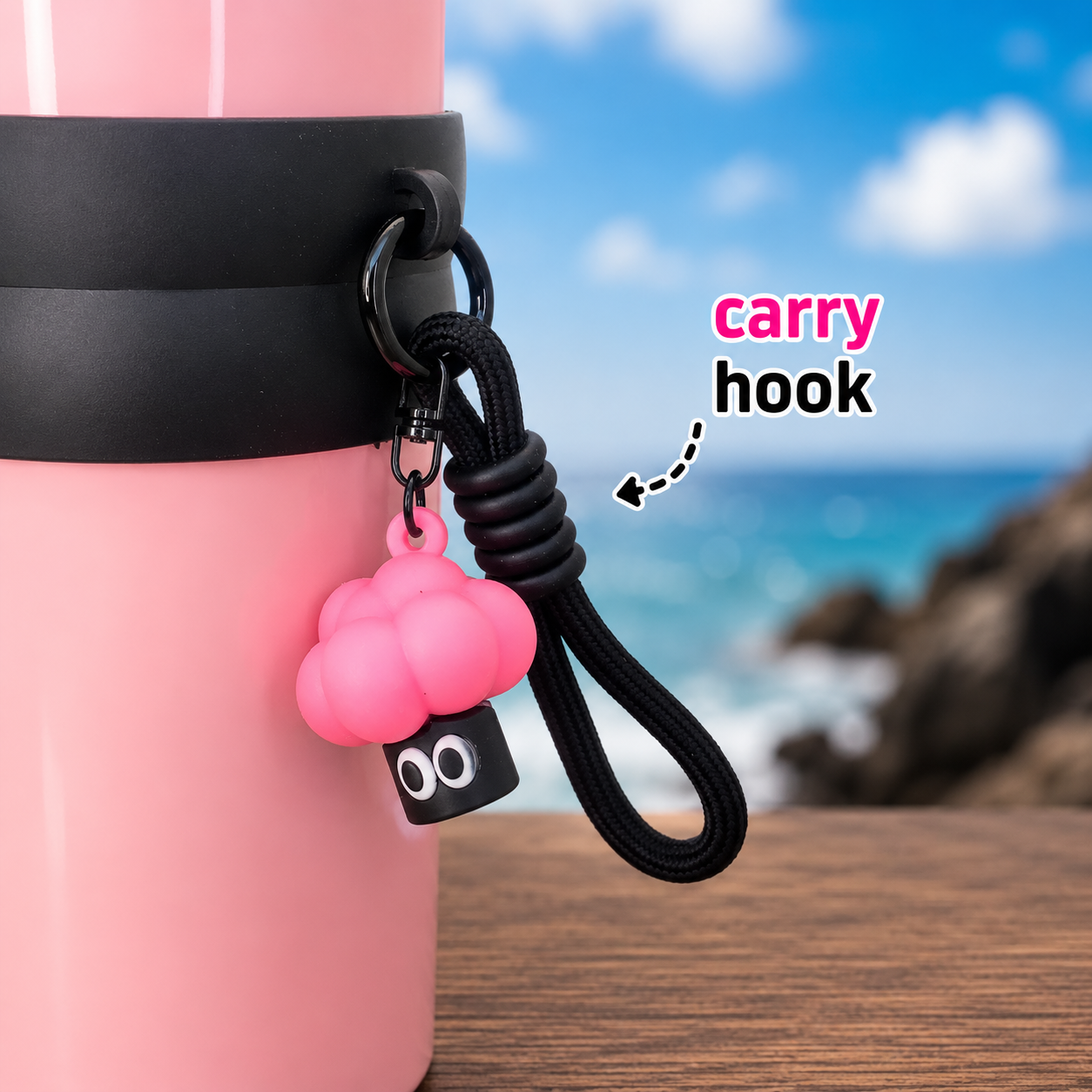 710ml Insulated Steel Sipper – Pink