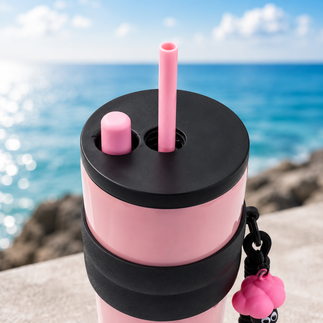 710ml Insulated Steel Sipper – Pink