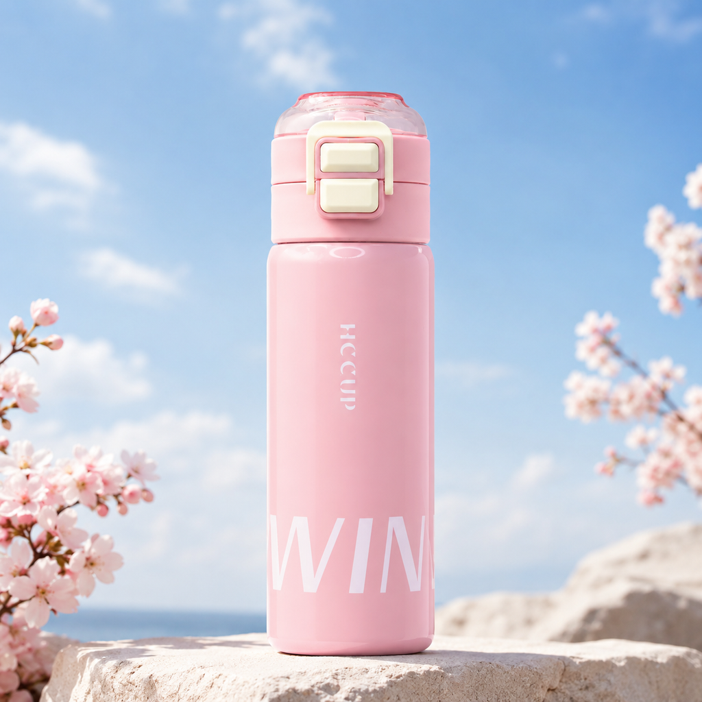 500ml WIN Dual-Drink Bottle – Pink