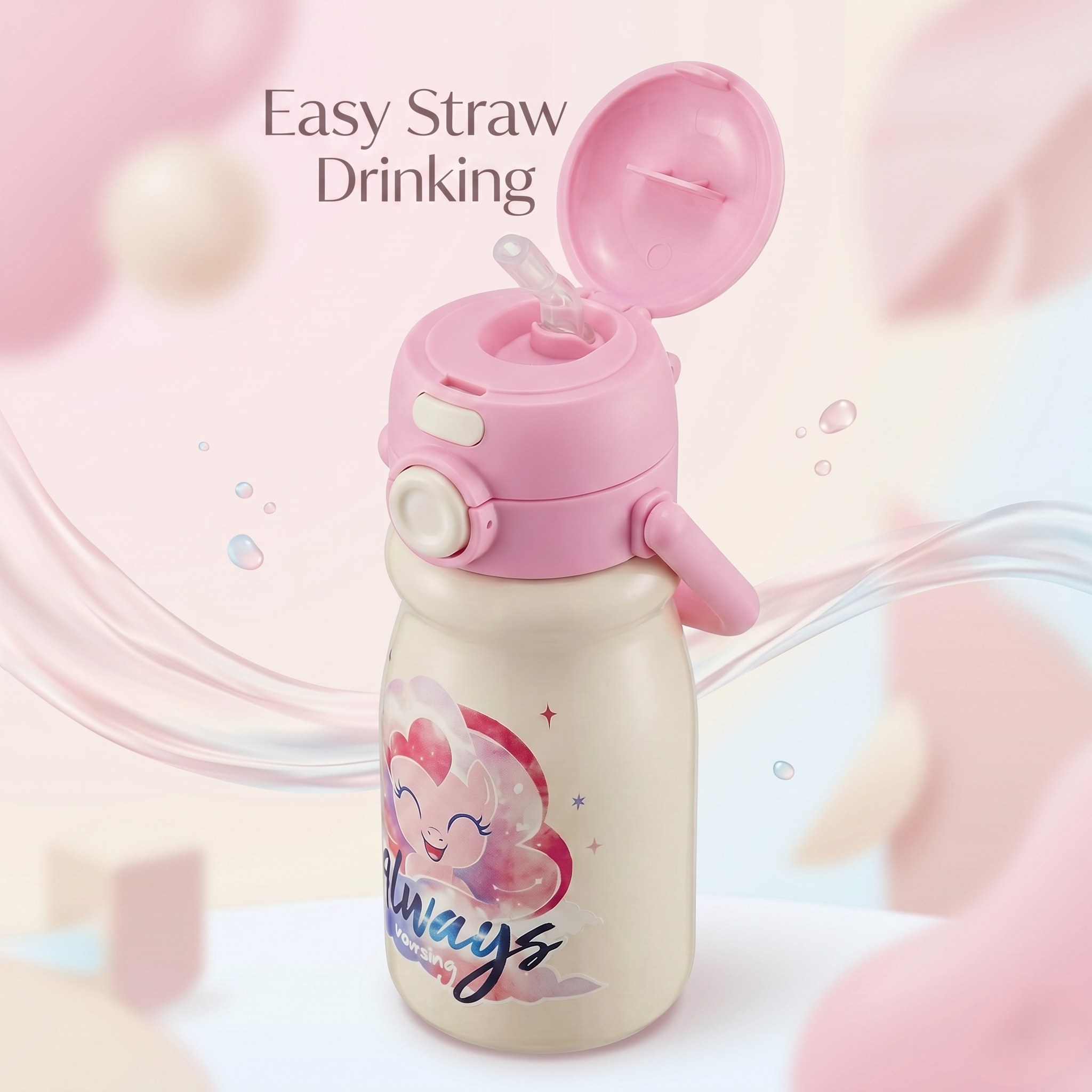 Pinkie Pie 500ml Insulated Water Bottle