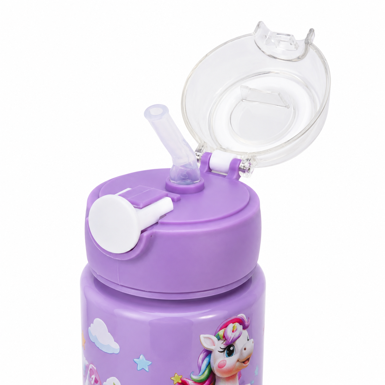 pop-up-silicone-straw-hygienic-flip-top-cap-open