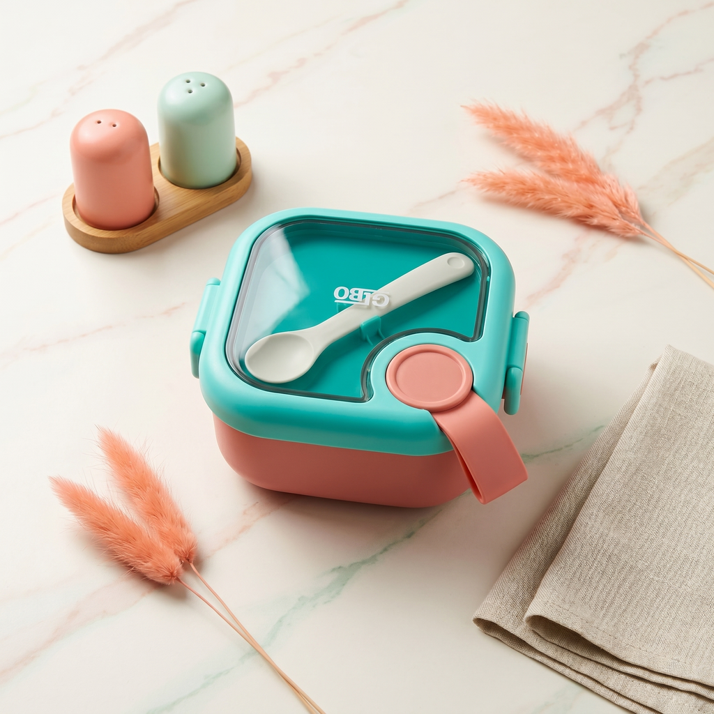 "Eco-Sanitation" 800ml SUS Leak-Proof Kids Lunchbox Set