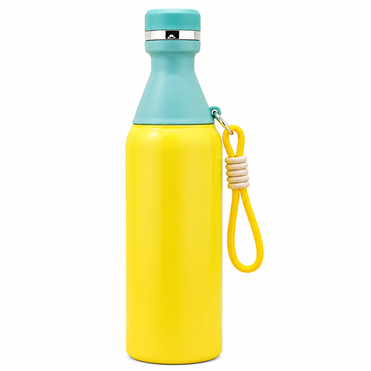 Premium Insulated Bottle – Yellow & Sky | 530ml