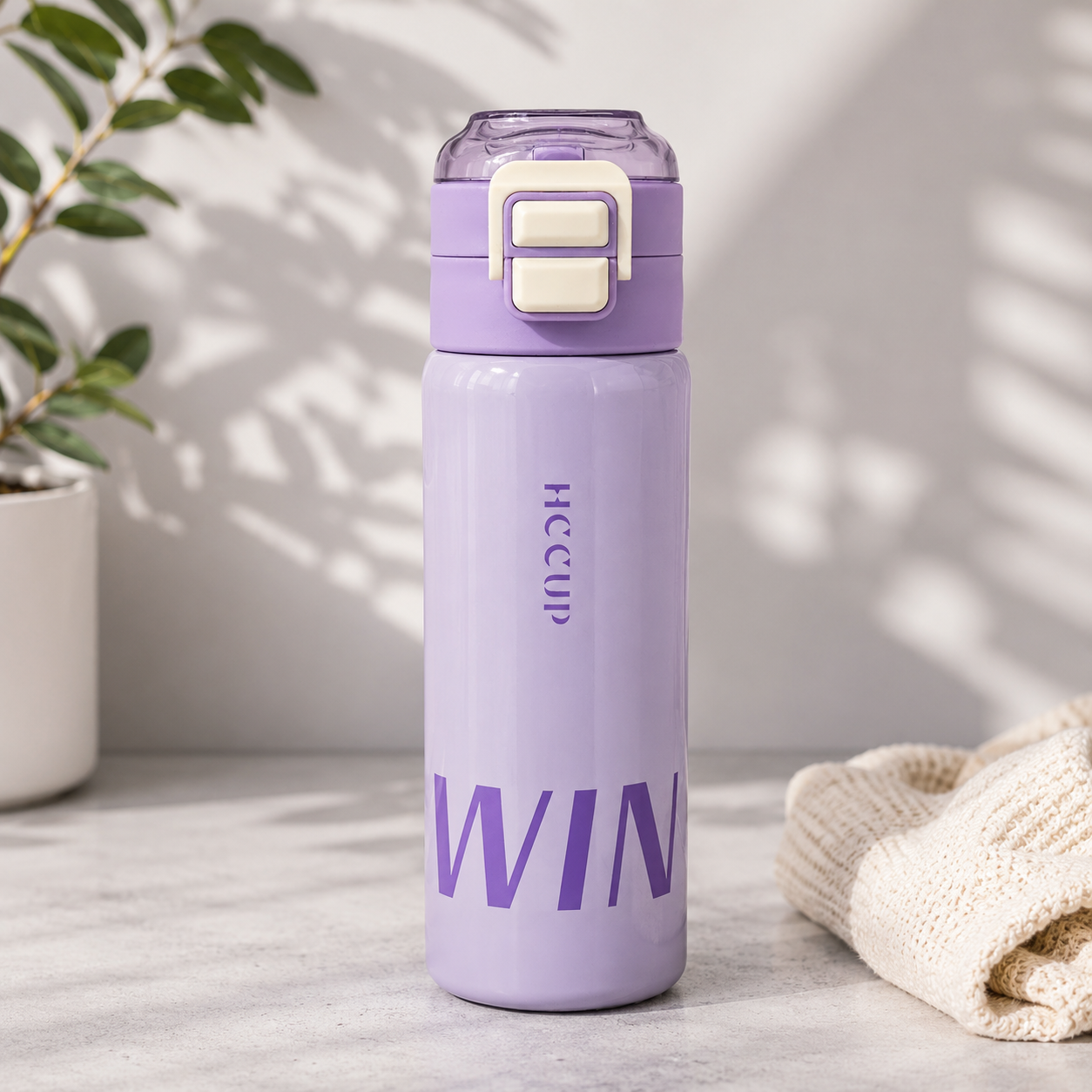 500ml WIN Dual-Drink Bottle – Purple