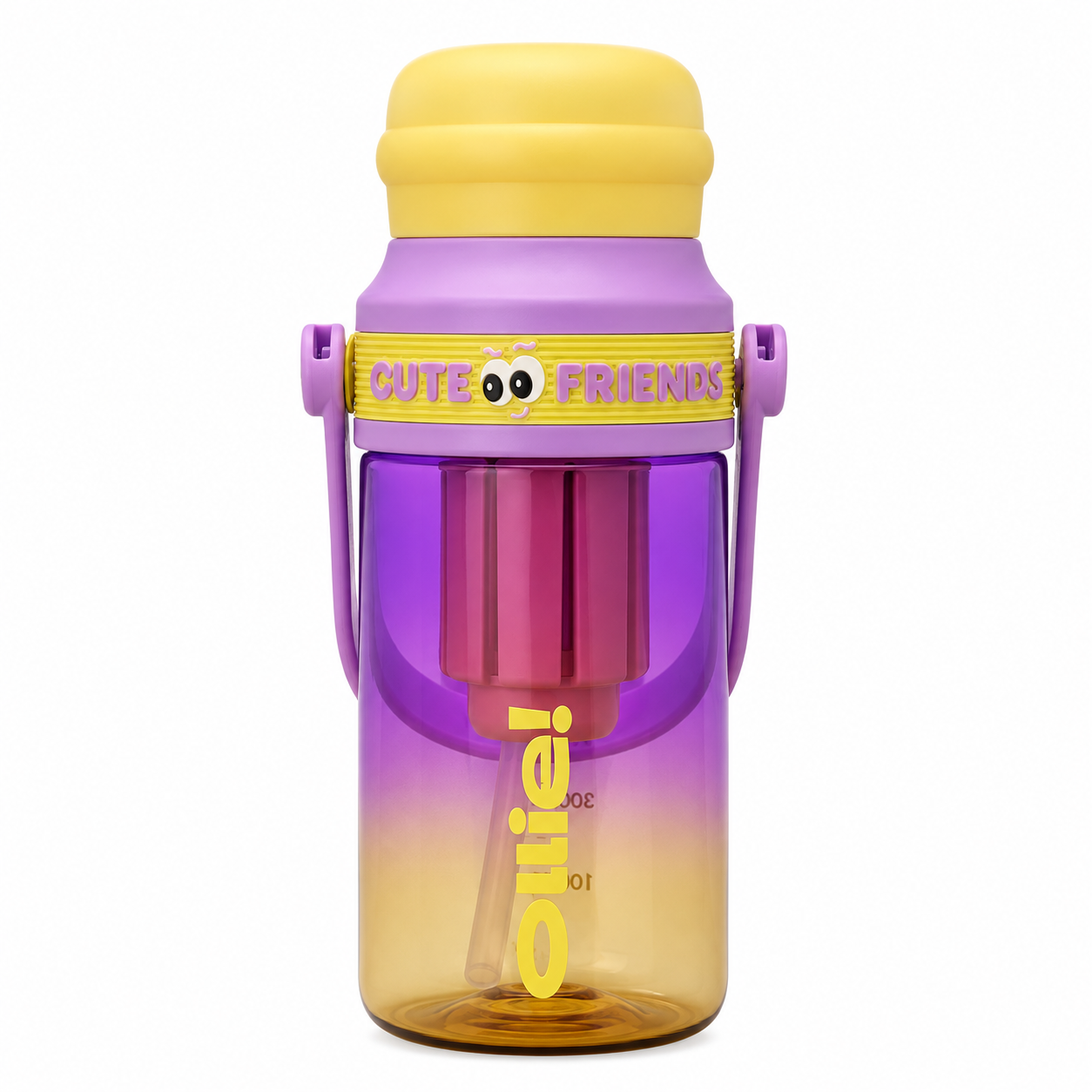 760ml Alkaline Filter Tumbler – Purple & Yellow