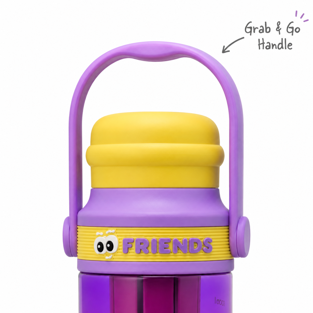 760ml Alkaline Filter Tumbler – Purple & Yellow