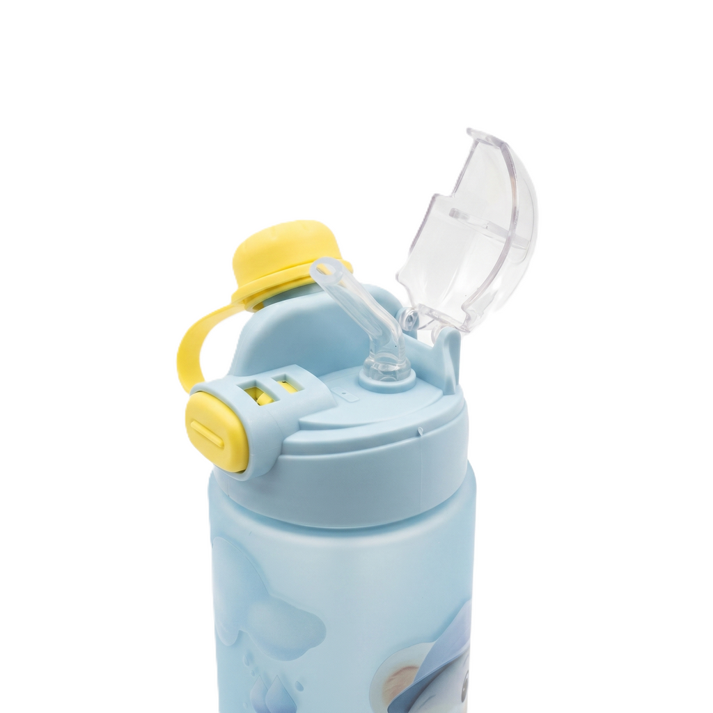 Premium Matte Series 2-in-1 Dual-Drinking Bottle | "Cycling Polar Bear" Edition