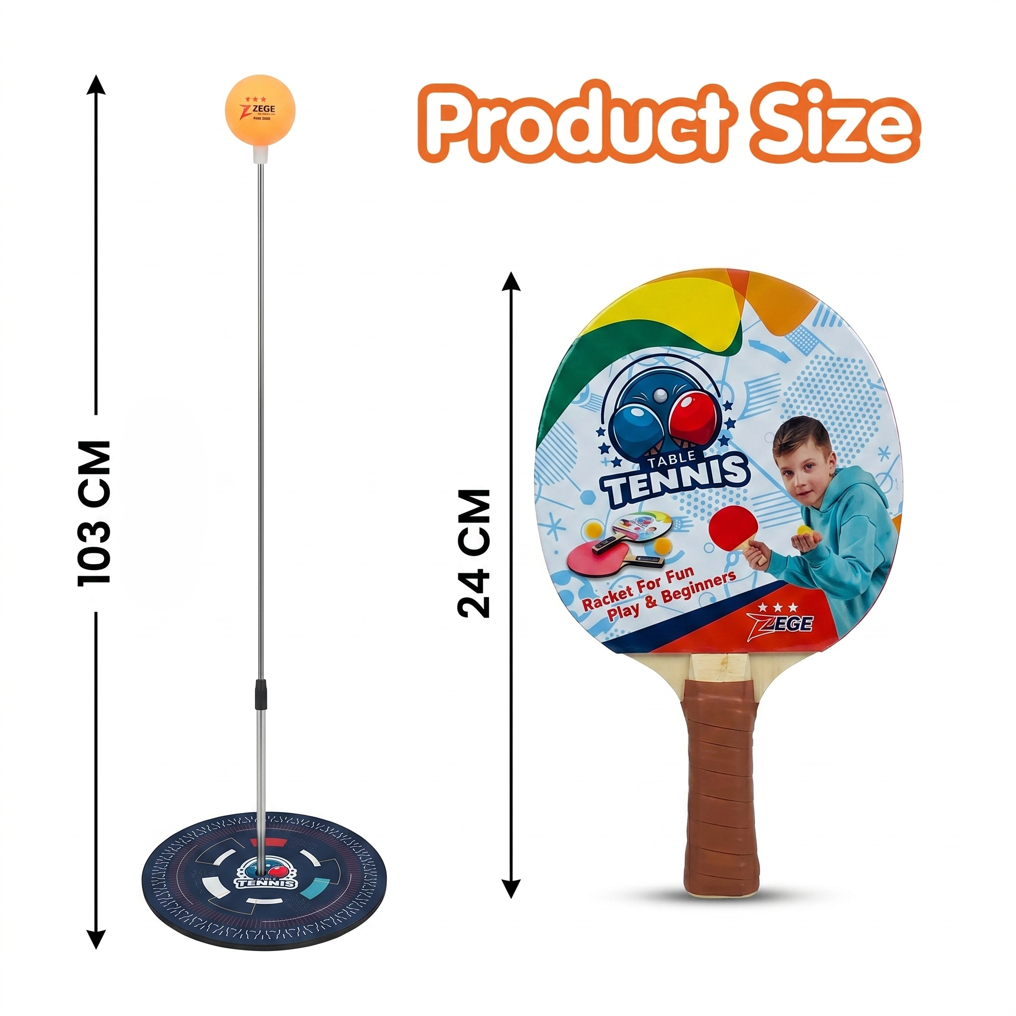 Table Tennis Rebound Trainer | Interactive Indoor & Outdoor Exercise Set