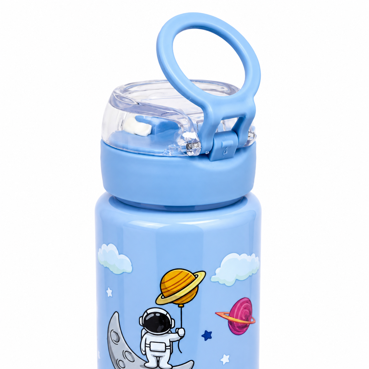 Royal Blue Space Astronaut 900ml Kids Sipper Bottle