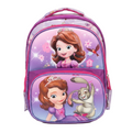 13" Royal Princess 3-Compartment Junior Backpack | Ergonomic Purple School Bag for Girls