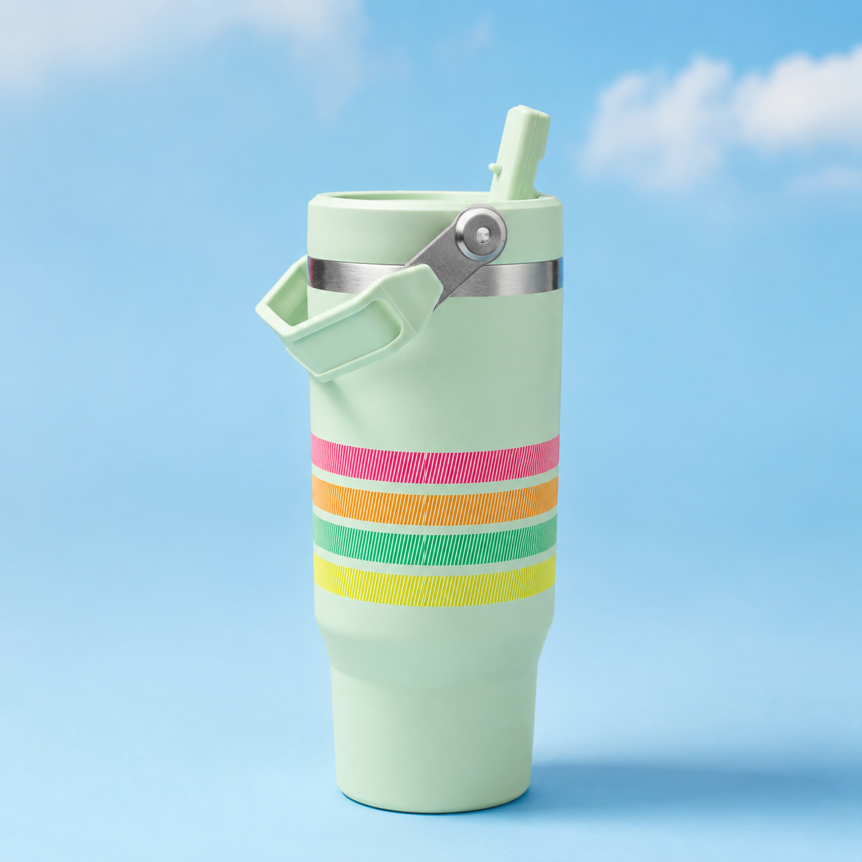Sage Green Stanley IceFlow 2.0 Flip Straw Tumbler (30 oz)