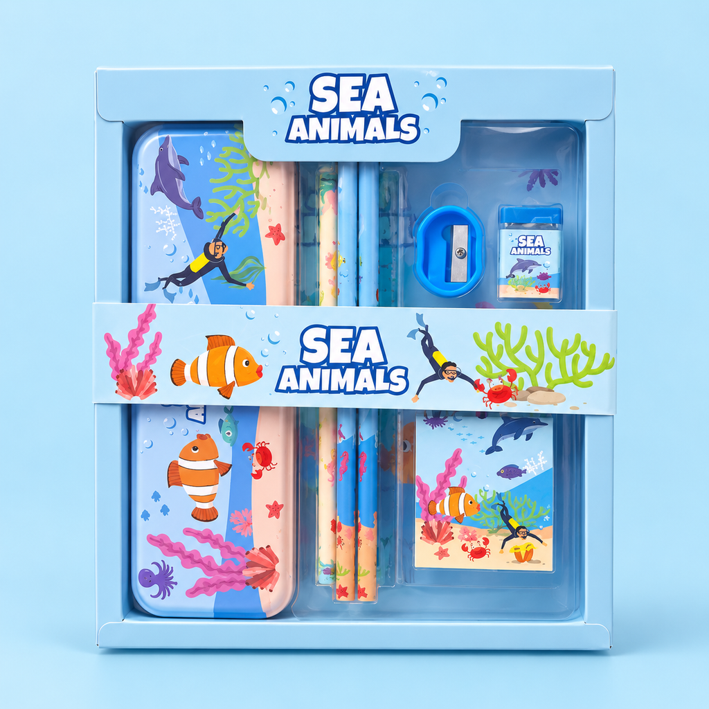 Character Stationery Gift Set – 4 Themes