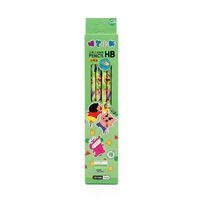 Shinchan Green Premium Wooden Pencil Set