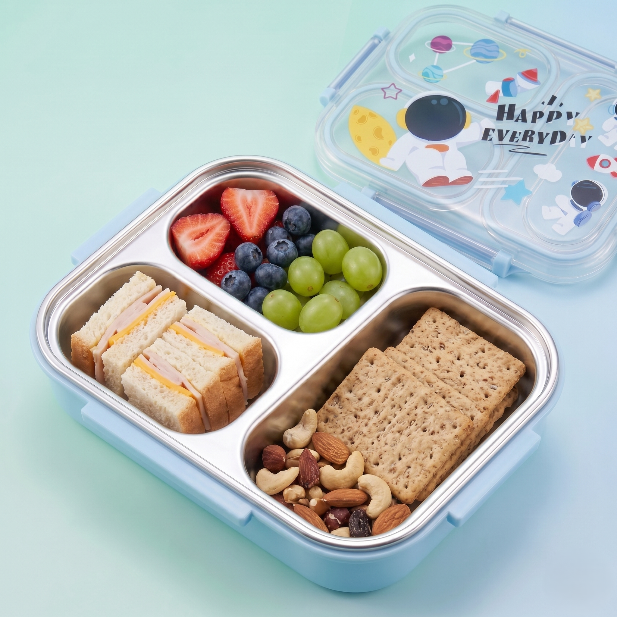 Space Explorer 600ml Premium Stainless Steel Bento Box