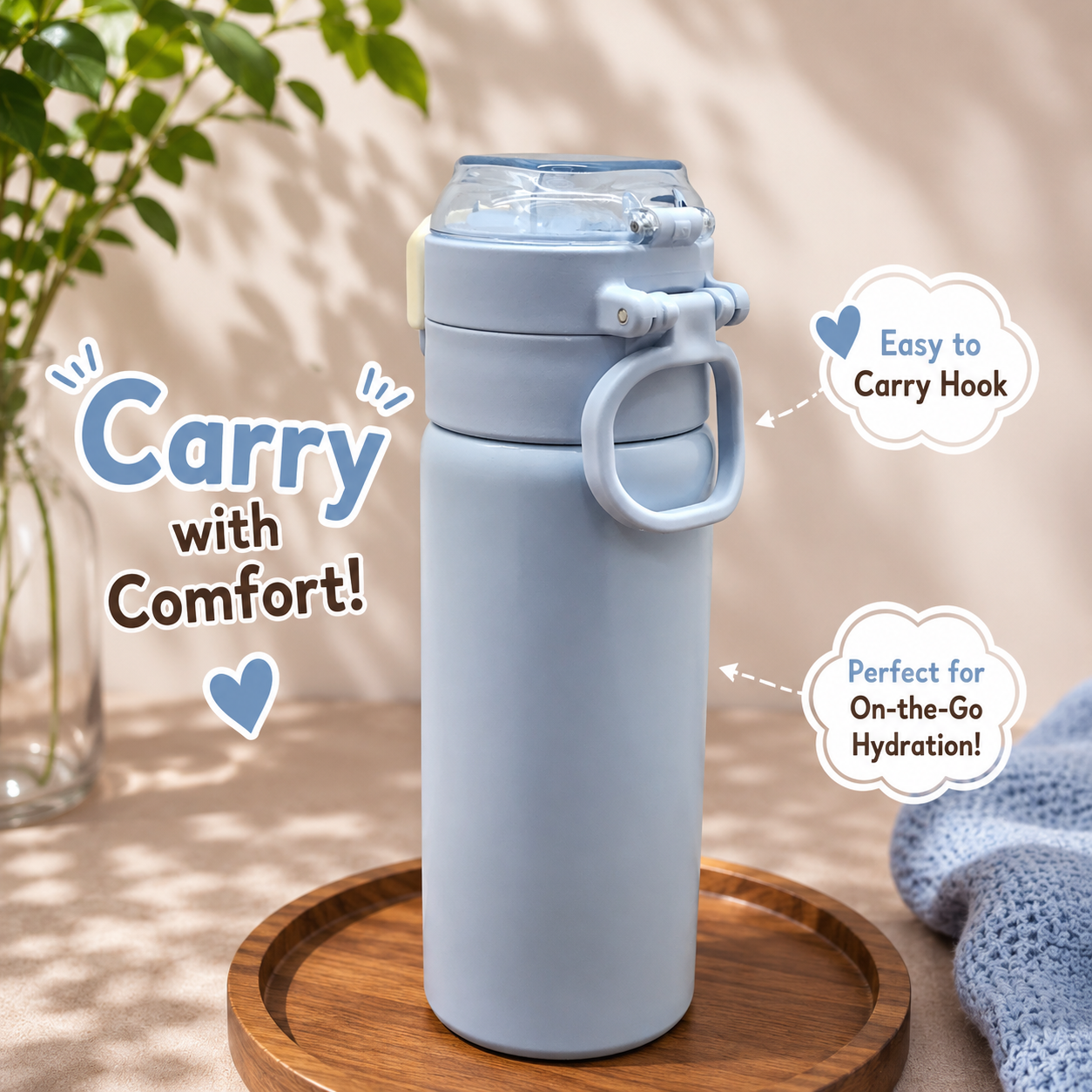 500ml WIN Dual-Drink Bottle – Sky Blue