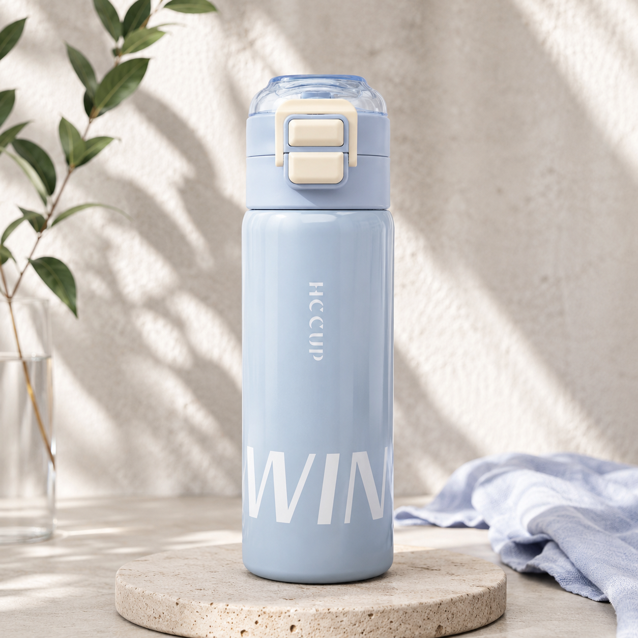 500ml WIN Dual-Drink Bottle – Sky Blue