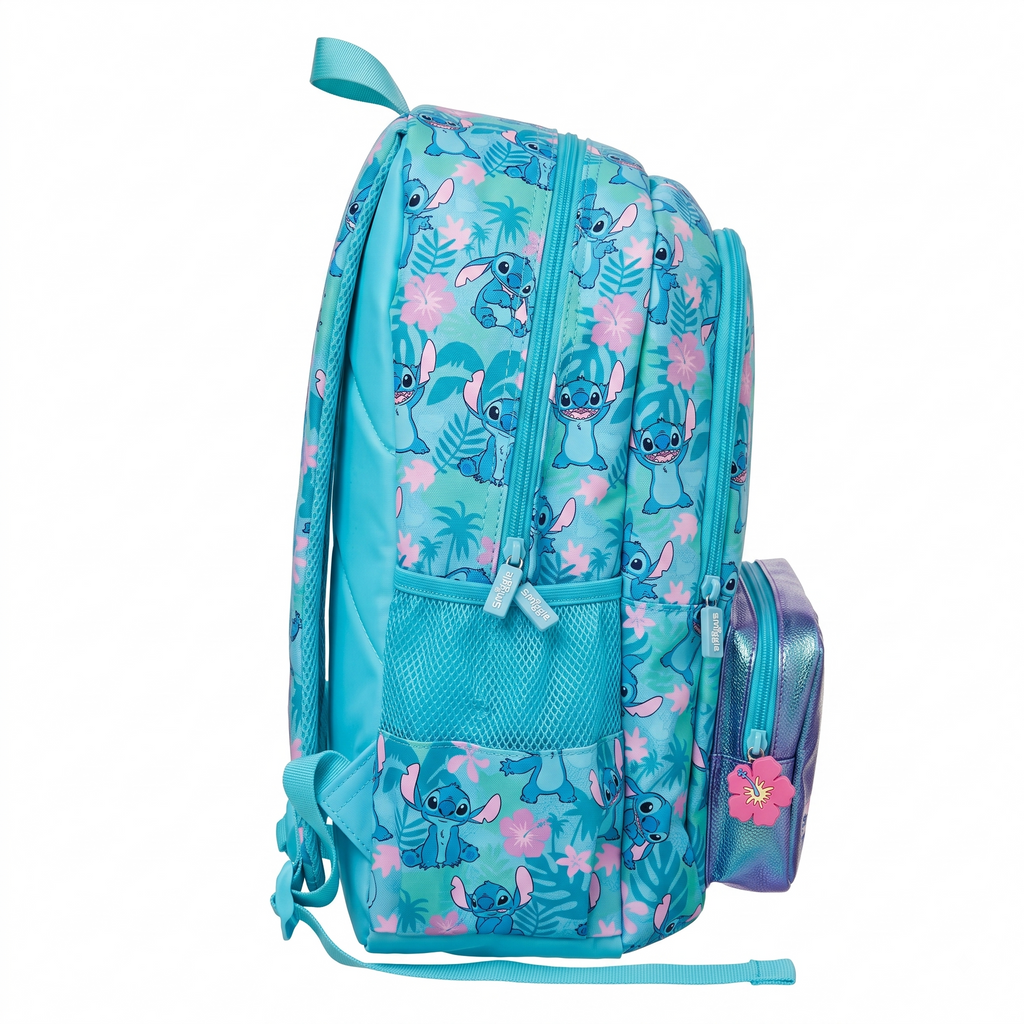 Smiggle x Disney Stitch 16" School Backpack – Tropical Aqua