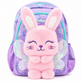 Smiggle Fairy Bunny 13" Junior Character Backpack – Lilac