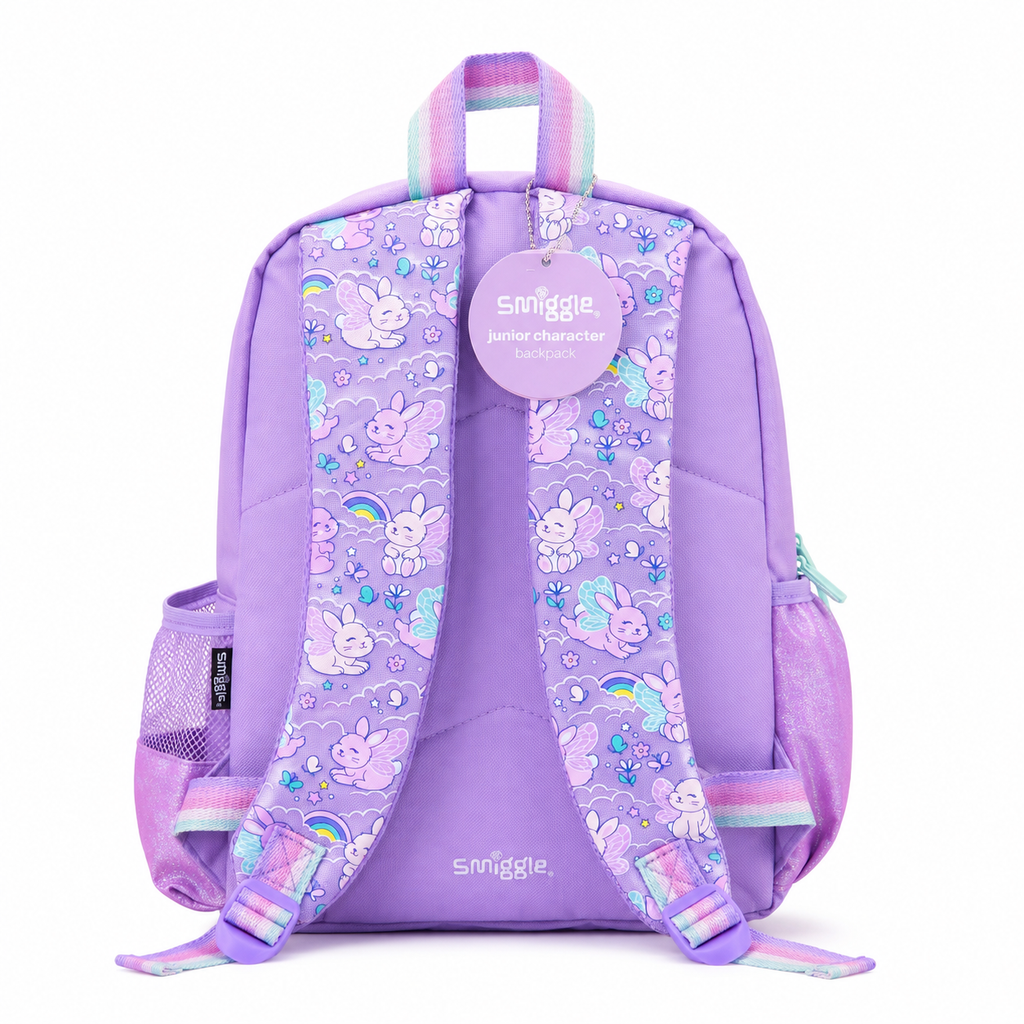 Smiggle Fairy Bunny 13" Junior Character Backpack – Lilac