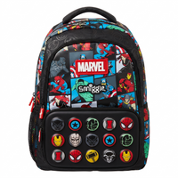 Smiggle x Marvel Avengers 16" School Backpack – Black Comic Edition