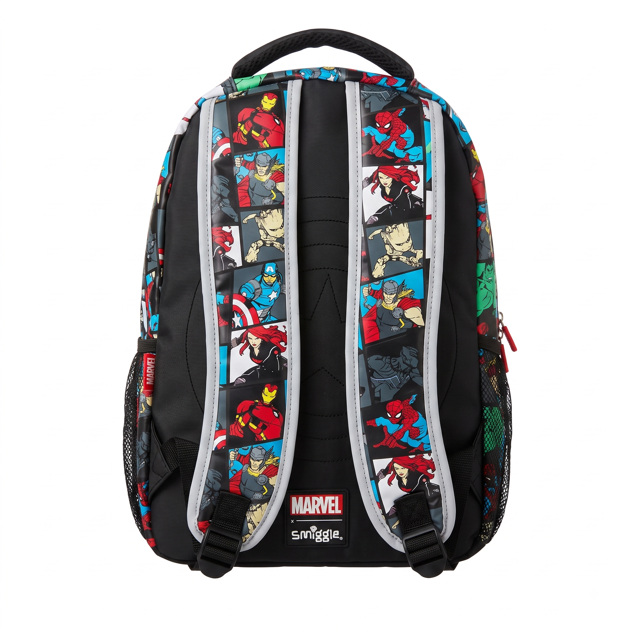 Smiggle x Marvel Avengers 16" School Backpack – Black Comic Edition