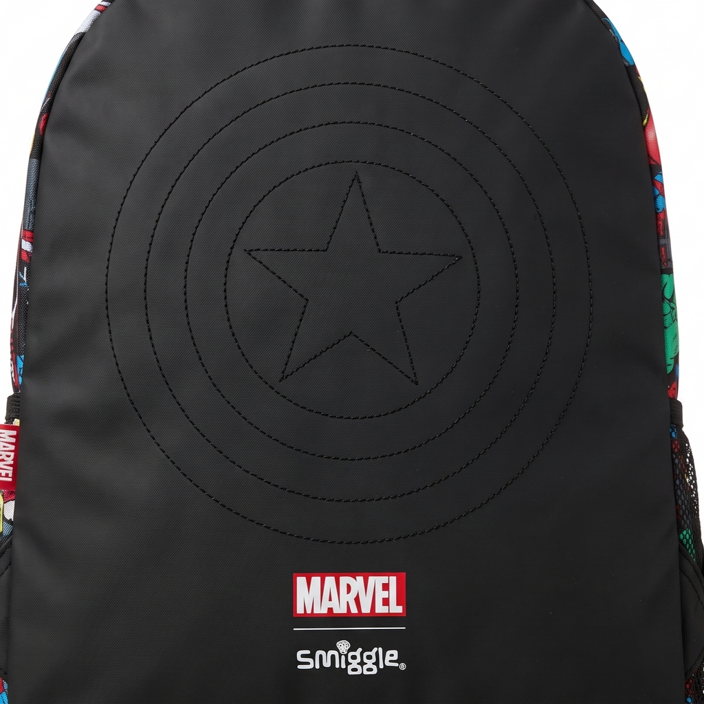 Smiggle x Marvel Avengers 16" School Backpack – Black Comic Edition
