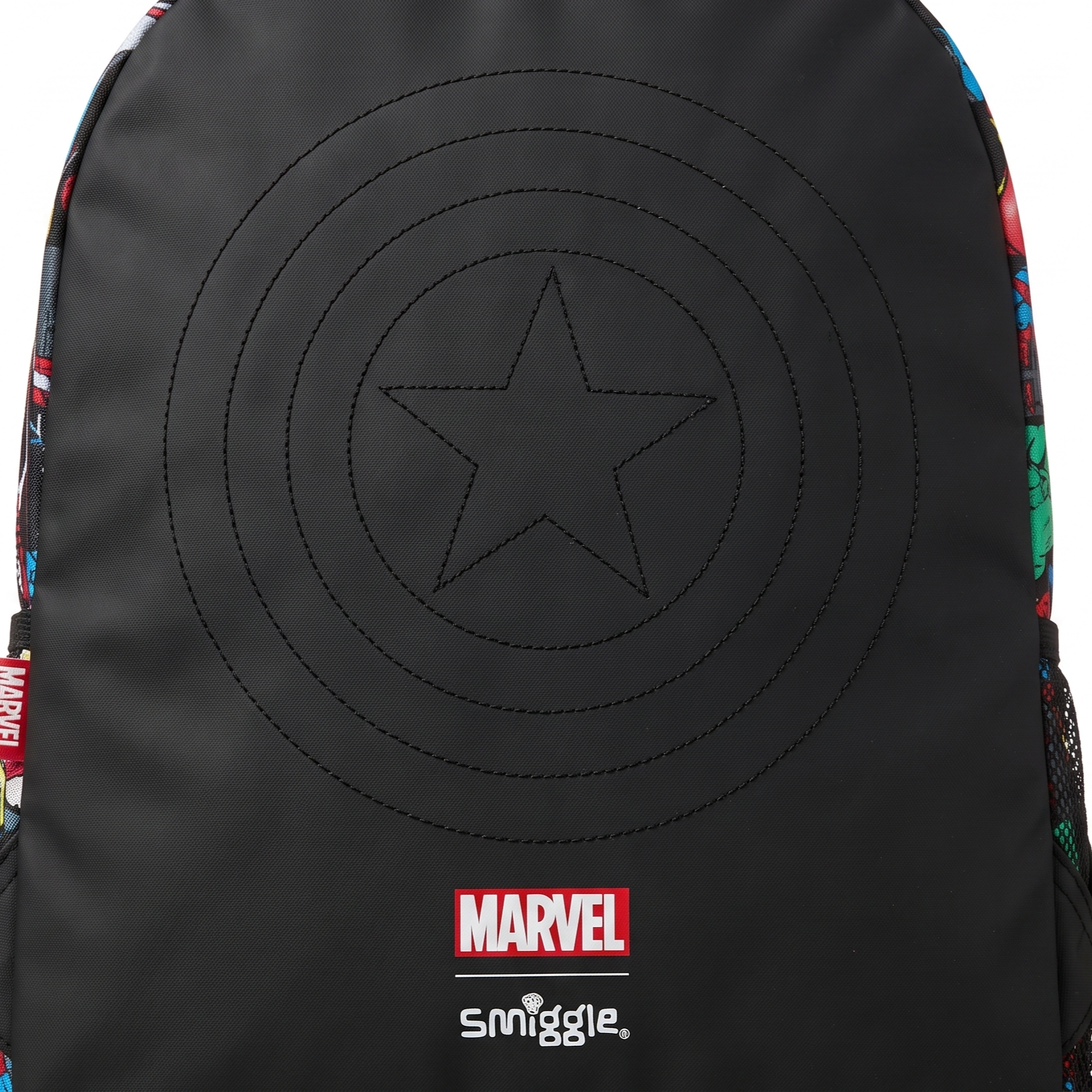 Smiggle x Marvel Avengers 16" School Backpack – Black Comic Edition