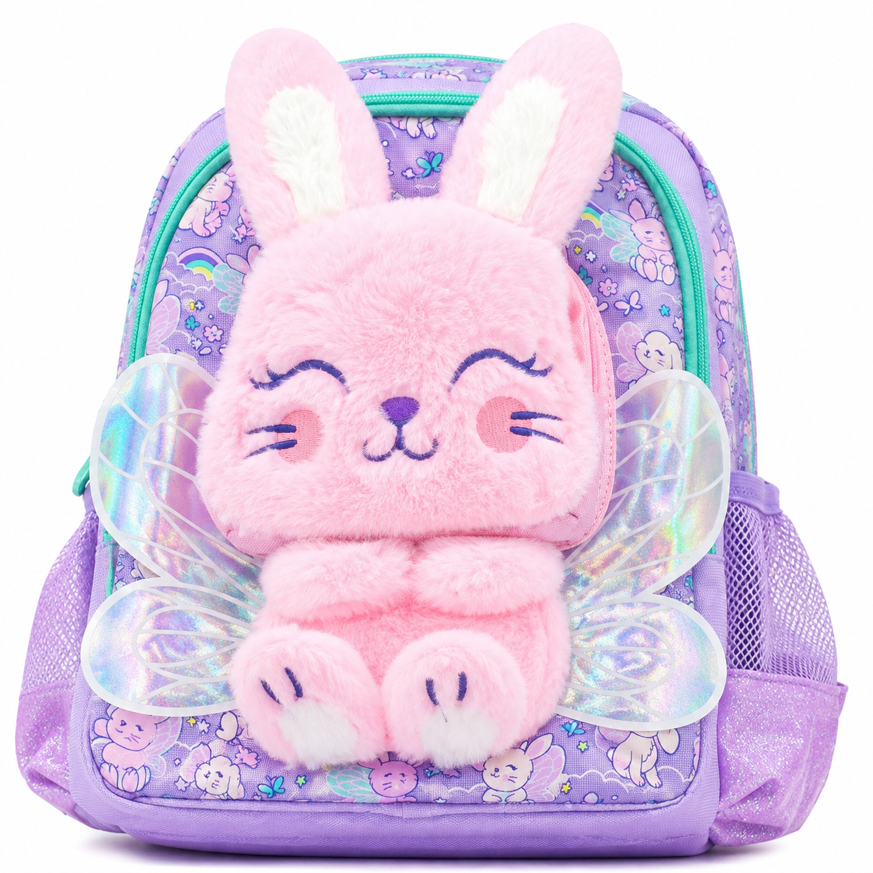 Smiggle Fairy Bunny 13" Junior Character Backpack – Lilac