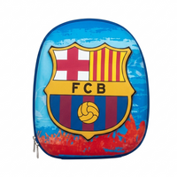 12" Soccer Club 3D Toddler Backpack | Ergonomic FCB Preschool Bag for Boys & Girls