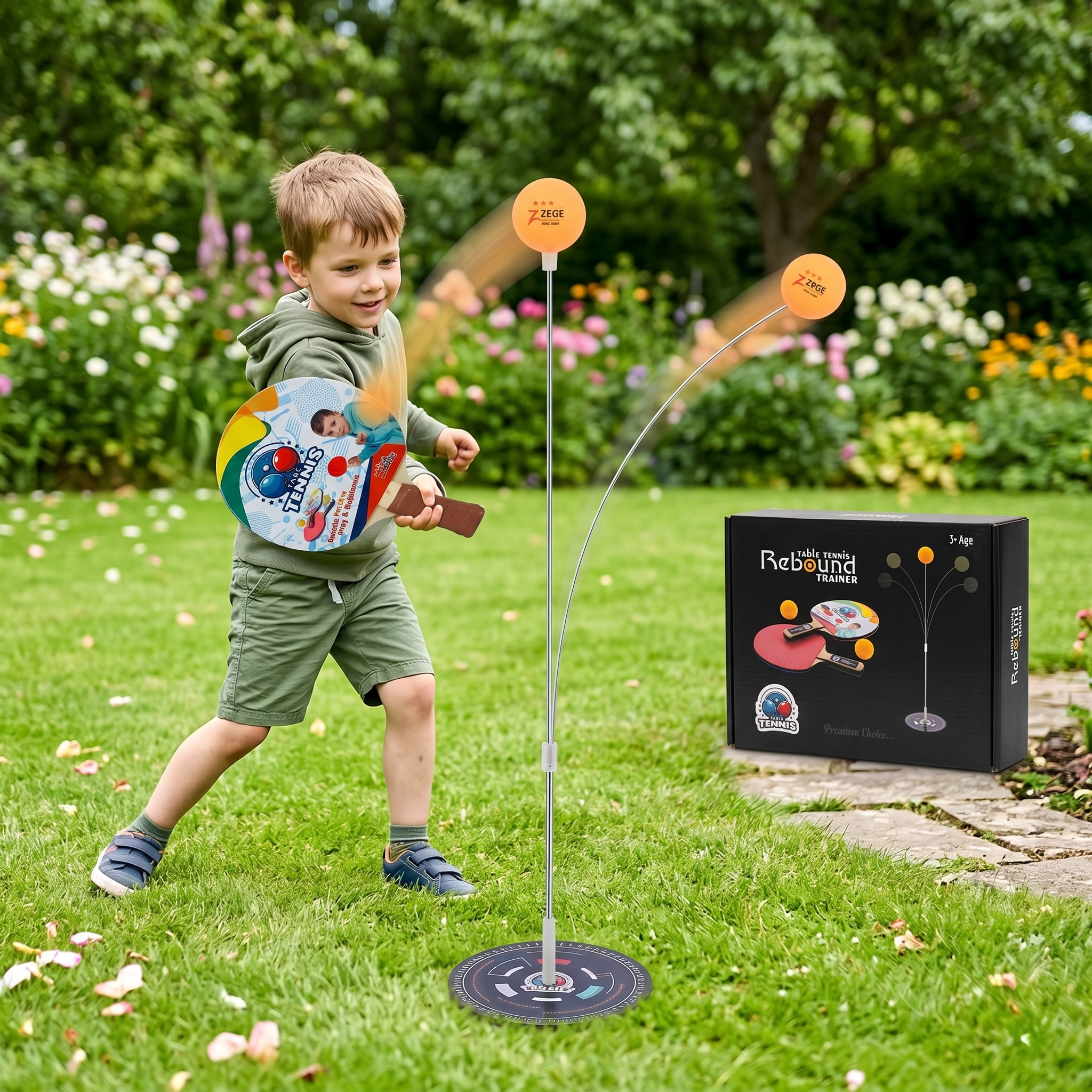 Table Tennis Rebound Trainer | Interactive Indoor & Outdoor Exercise Set