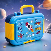 Premium Stainless Steel Kids Bento Box (Space Explorer)