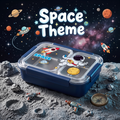 "Space Odyssey" 750ml PU Insulated Dual-Container Kids Lunchbox
