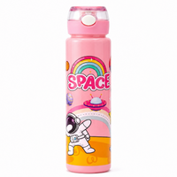 Cosmic Pink Space Astronaut 900ml Kids Sipper Bottle