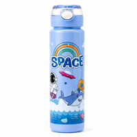 Royal Blue Space Astronaut 900ml Kids Sipper Bottle