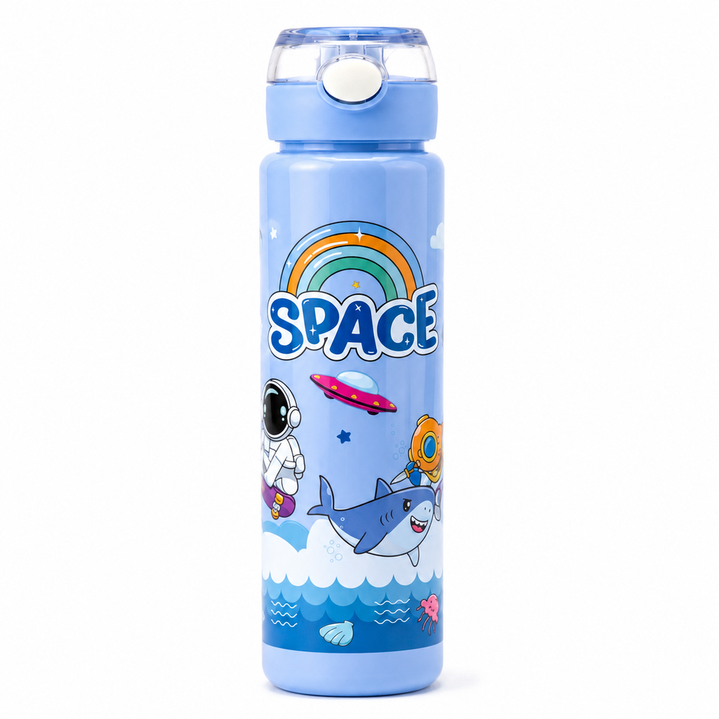 Space Astronaut 900ml Kids Sipper Bottle with Carry Ring