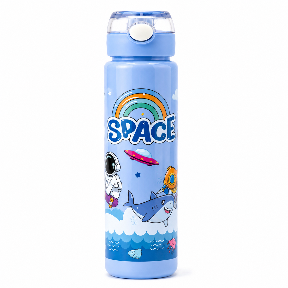 Space Astronaut 900ml Kids Sipper Bottle with Carry Ring