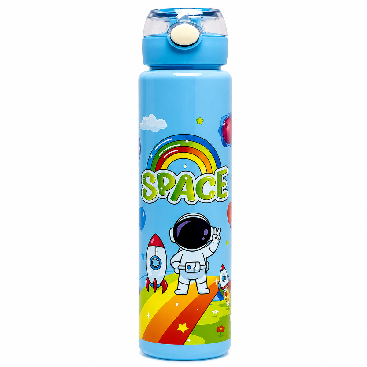 Space Astronaut 900ml Kids Sipper Bottle with Carry Ring