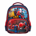 13" Spider-Man 3-Compartment Junior Backpack | Ergonomic Marvel Avengers School Bag for Kids