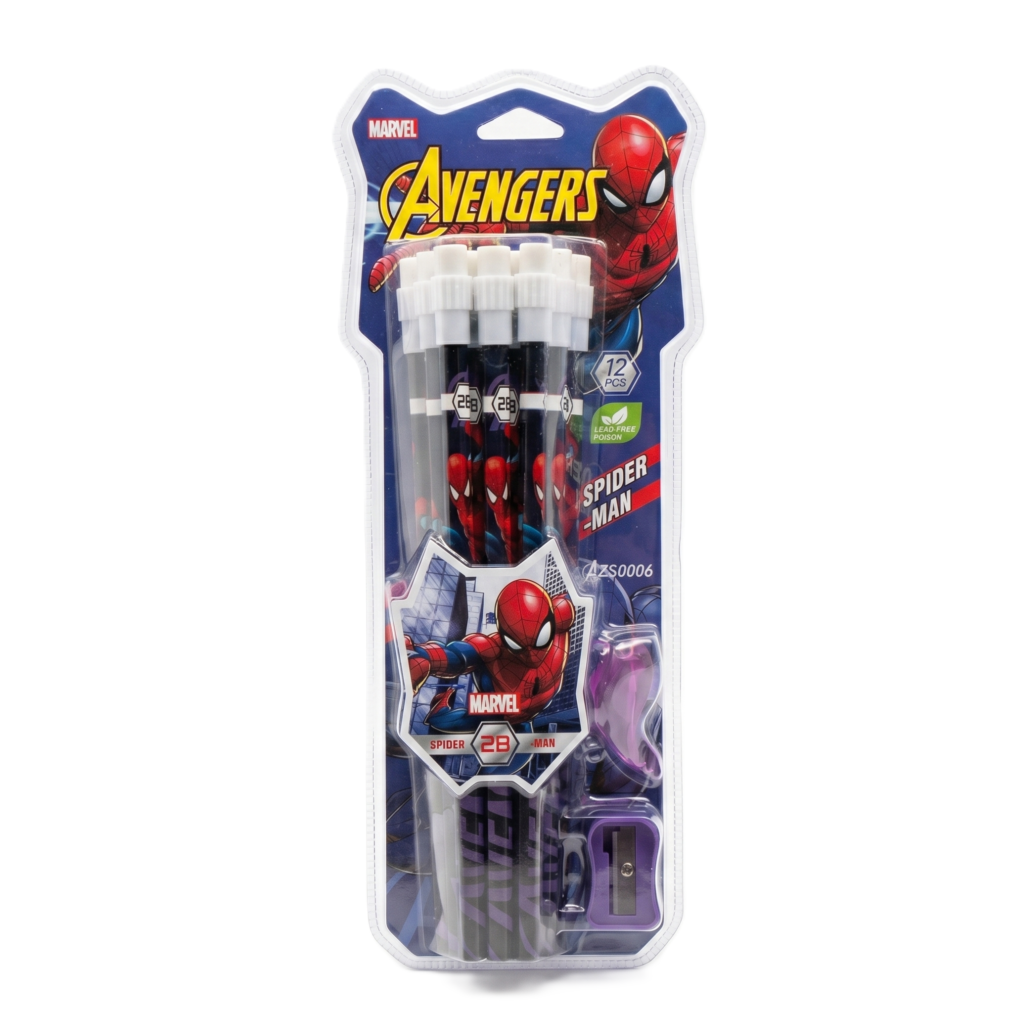 Avengers Spider-Man 14-Piece Premium Pencil Kit | Web-Slinger Edition