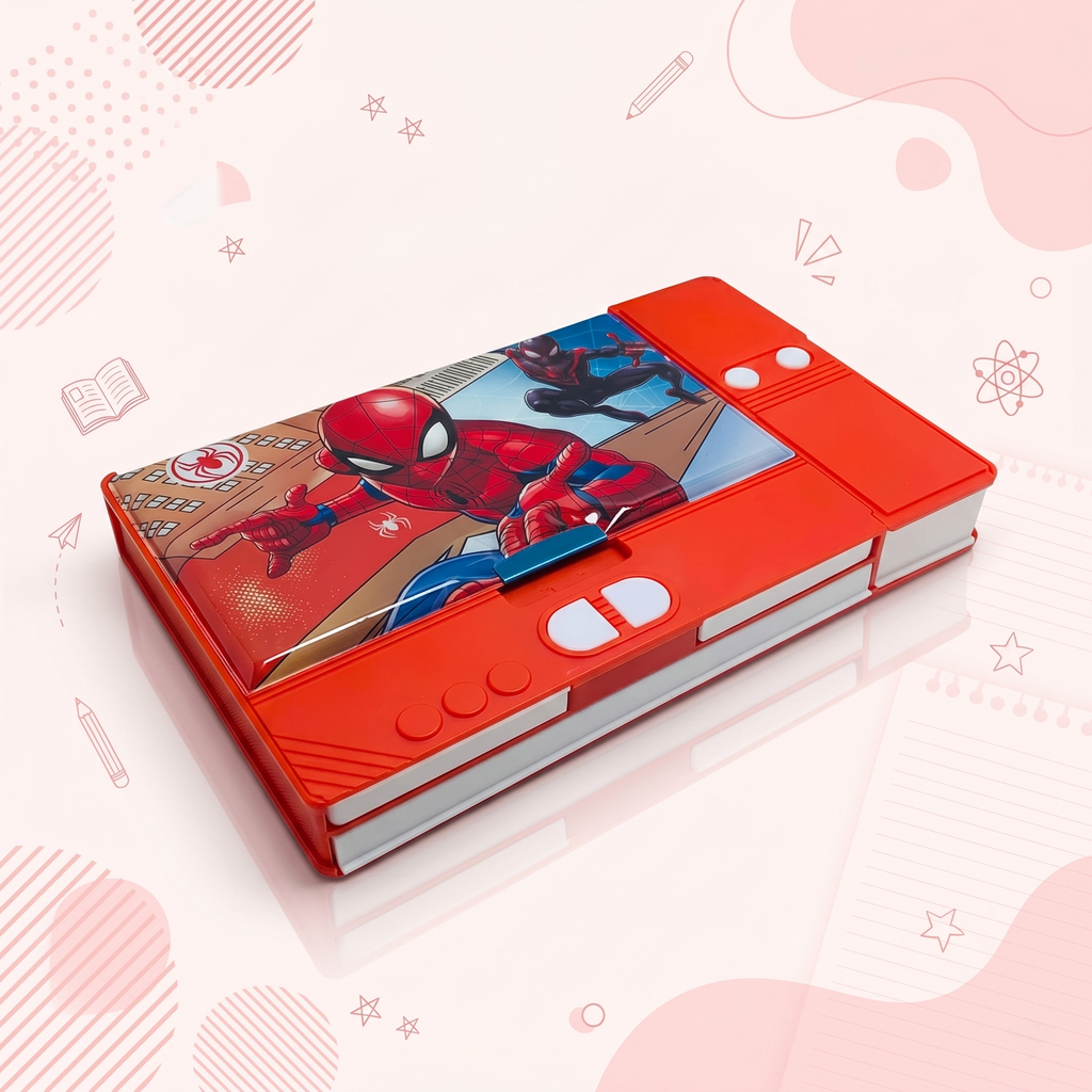 Marvel Spiderman Dual-Side Magnetic Pencil Box
